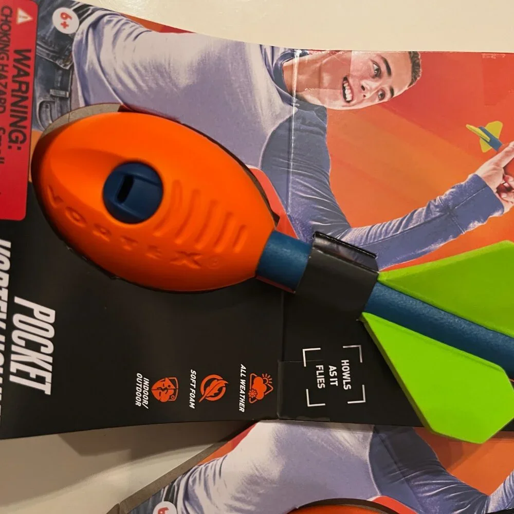 Nerf‎ Vortex Mini Aero Howler Foam Football  (SET OF TWO) Kids Outdoor Toy (k/x)